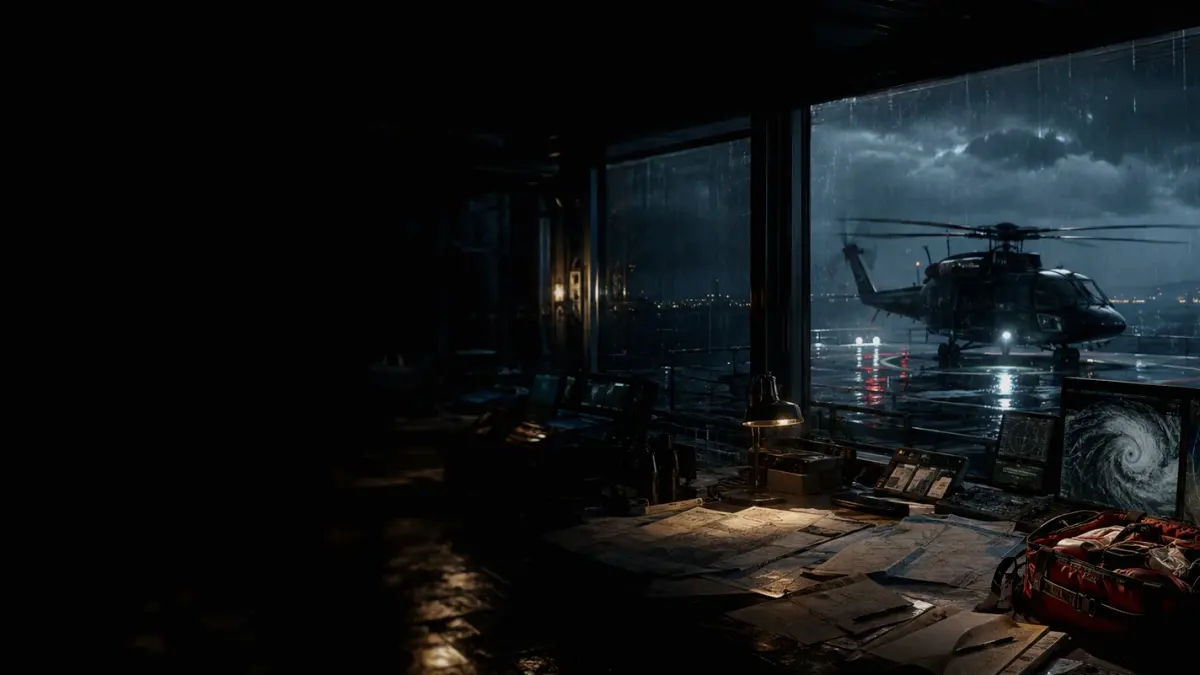 What Is Flooding Response on a Ship? supporting article image showing search-and-rescue command display and incident map