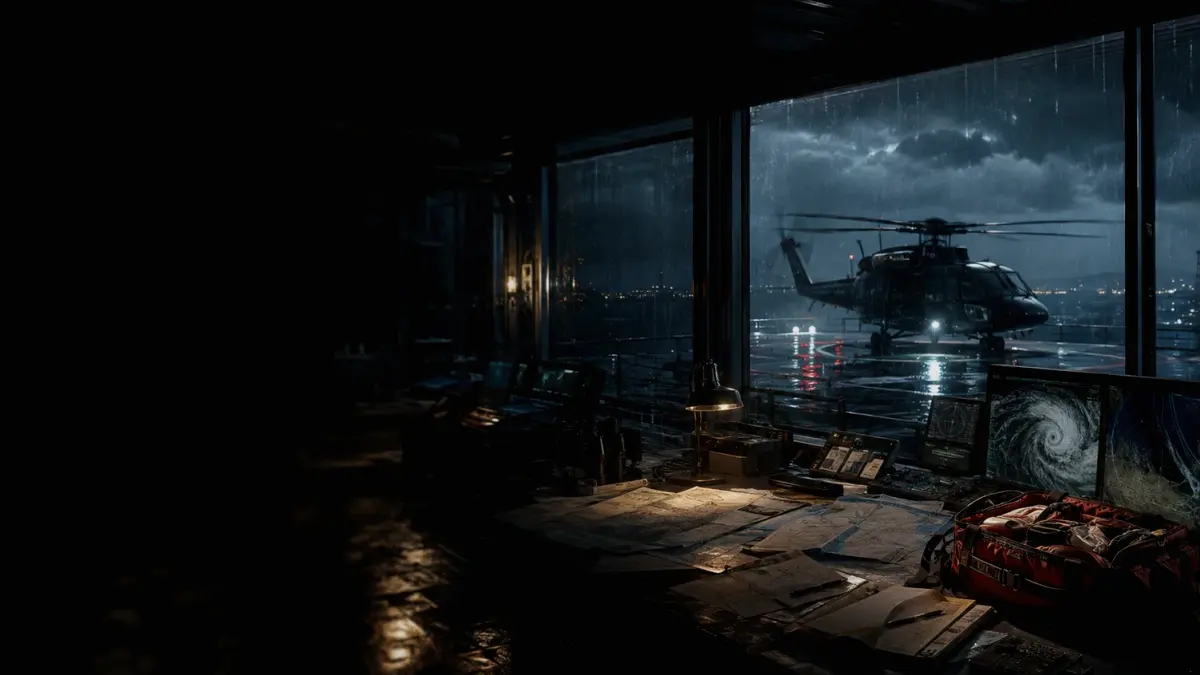 Who Is Responsible for Flooding Response on a Ship? supporting article image showing search-and-rescue command display and incident map