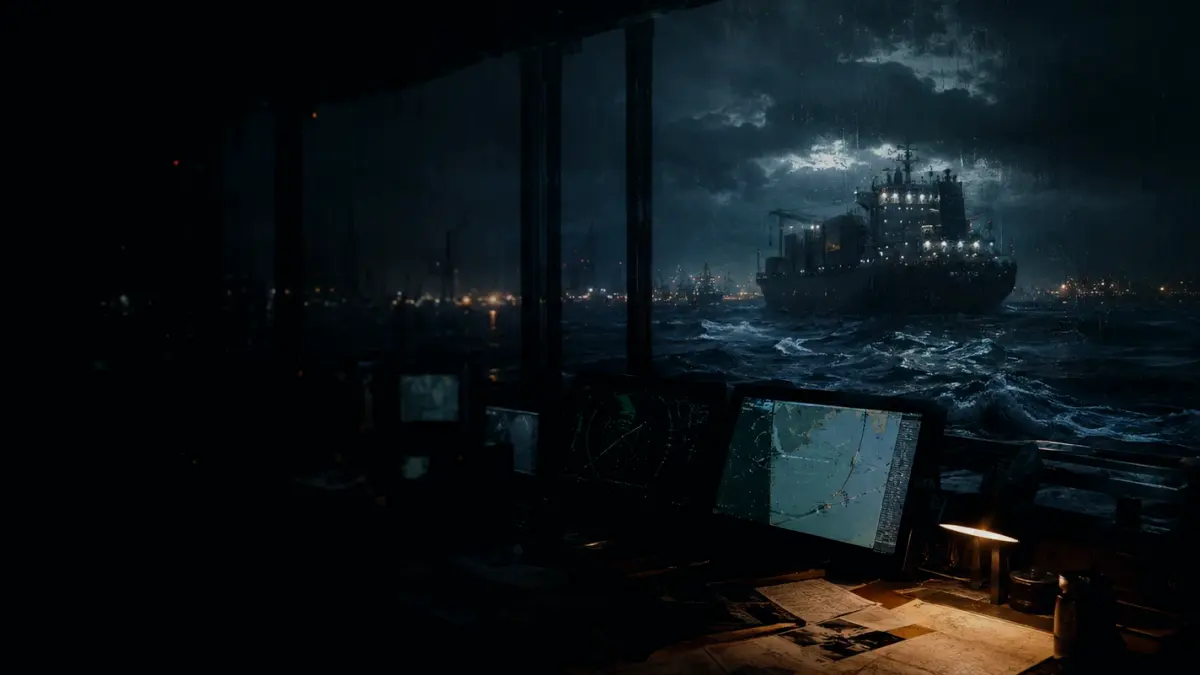 How Is Berth Allocation Used or Applied? supporting article image showing marine radar-style display and shipping route evidence