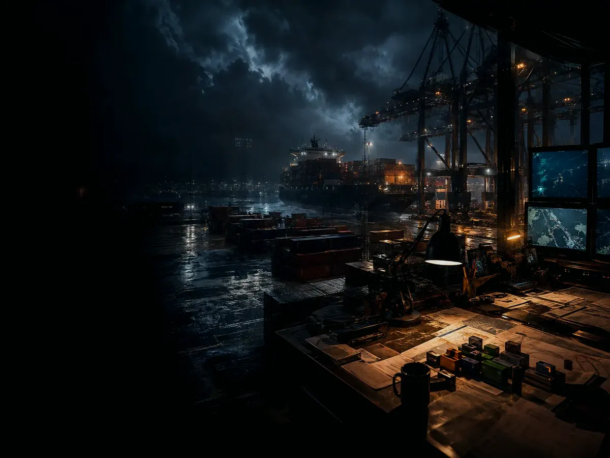 Why Is Container Terminal Important? article hero image showing wet container terminal, cargo movement, freight records and logistics evidence