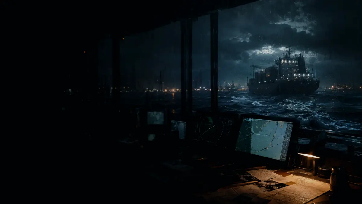 What Are the Main Risks or Limitations of Pilot Boarding? supporting article image showing marine radar-style display and shipping route evidence