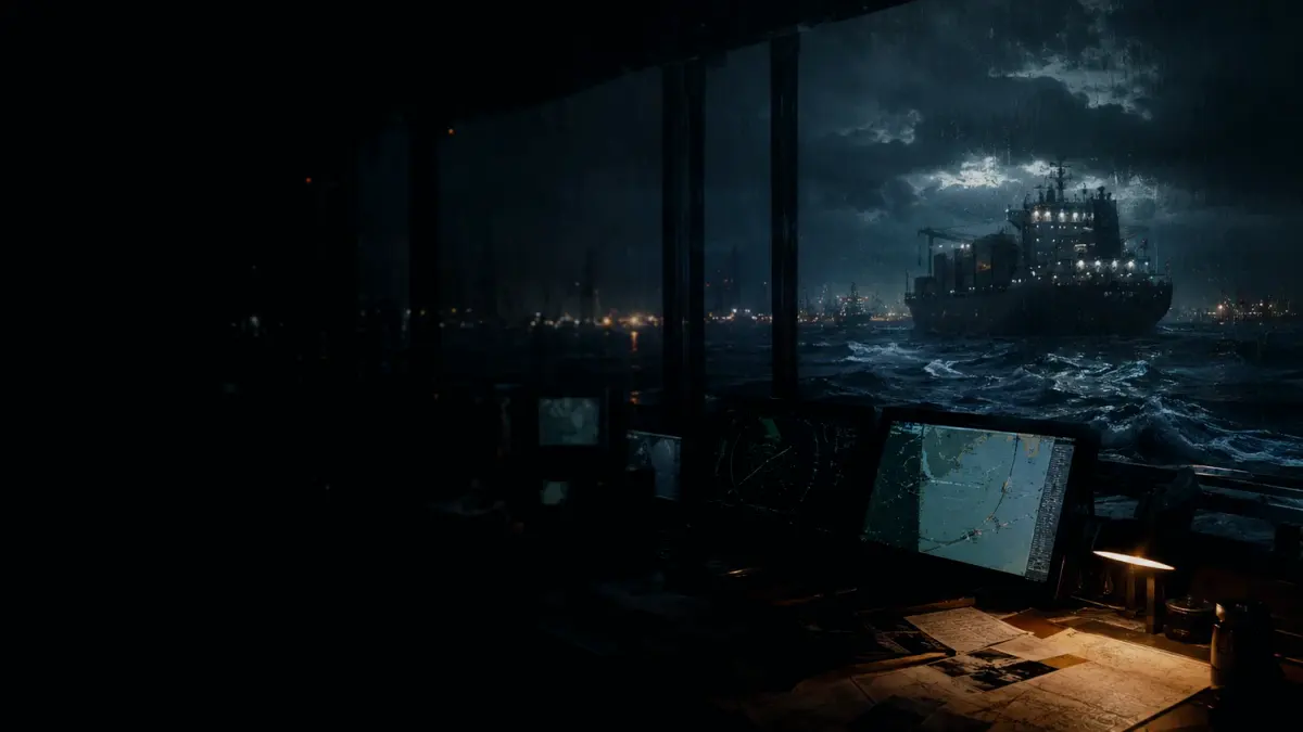 Why Is Port Berth Important? supporting article image showing marine radar-style display and shipping route evidence