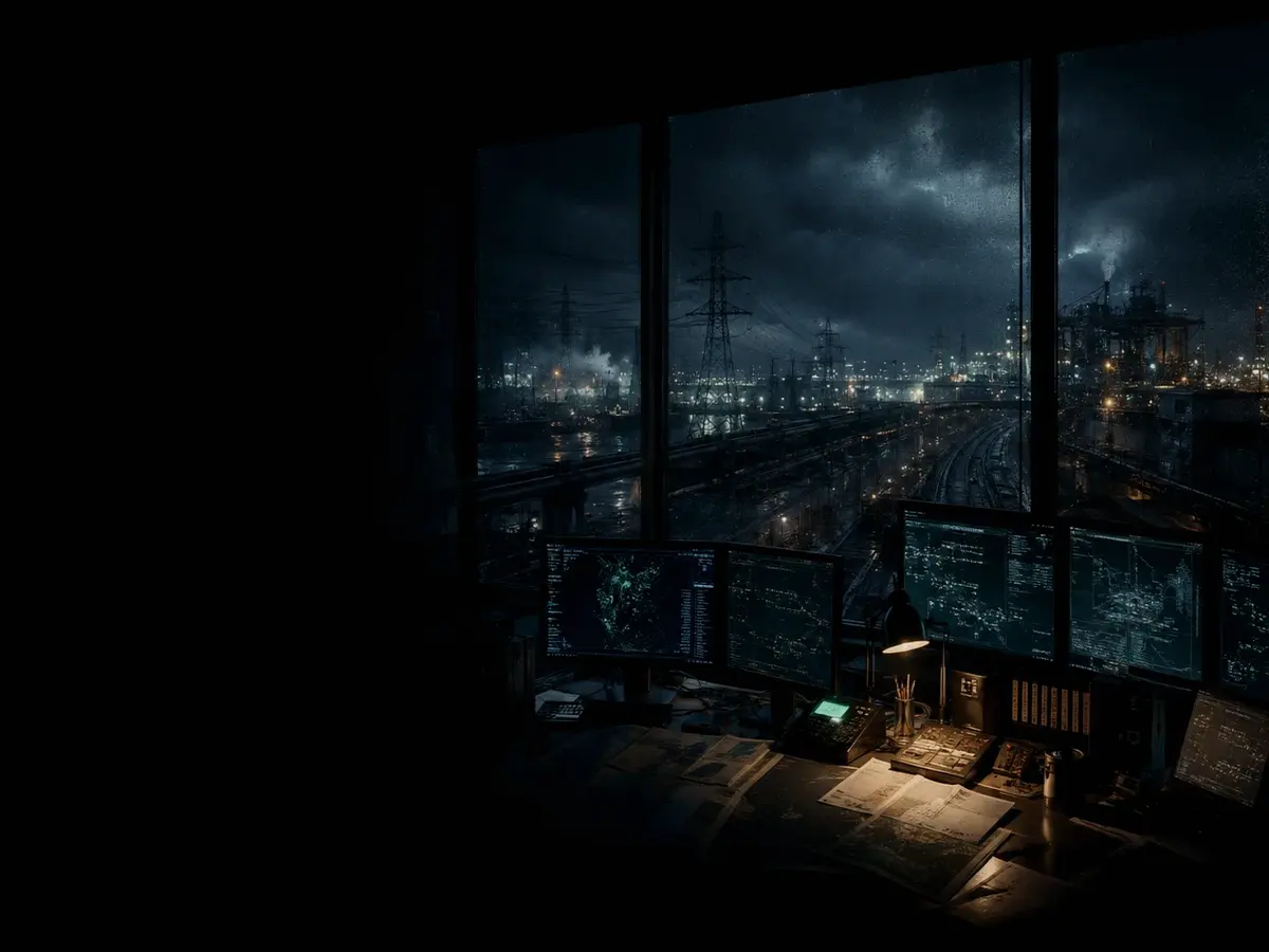 What Are the Main Limitations of Railway Signalling? article hero image showing critical infrastructure map, cables, terminals and pressure in a dark operations room