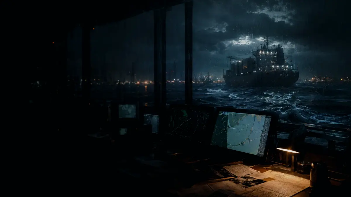 Why Does a Watertight Compartment Matter? supporting article image showing marine radar-style display and shipping route evidence