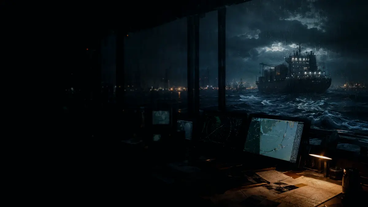 How Does Dark Ship Affect Operations? supporting article image showing marine radar-style display and shipping route evidence