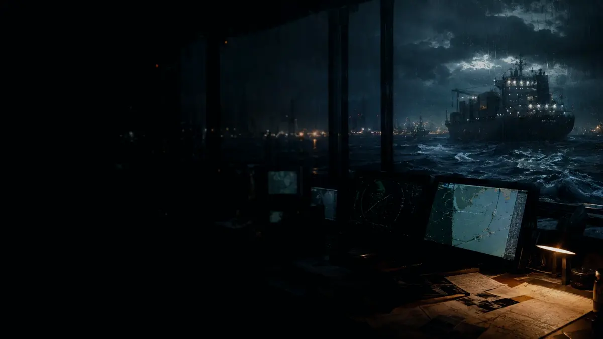 Why Is Dark Ship Important? supporting article image showing marine radar-style display and shipping route evidence