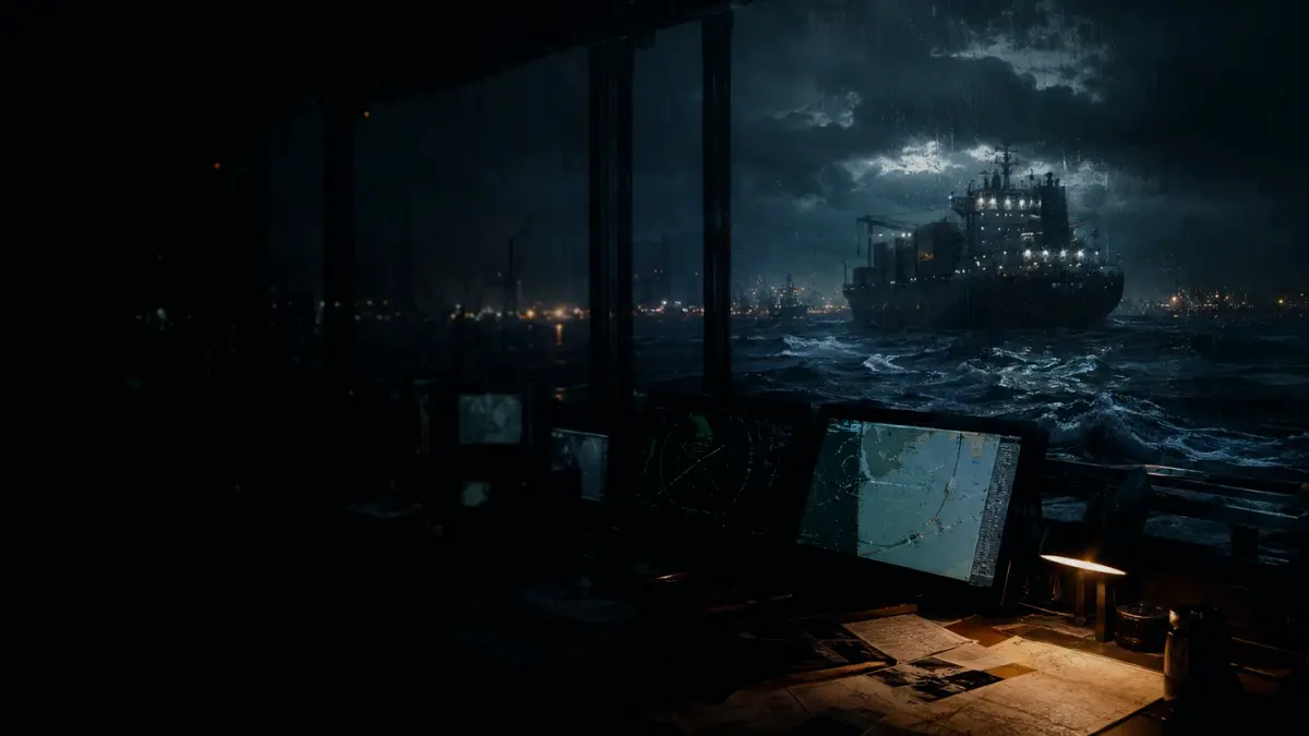 How Does a Rescue Boat Operate? supporting article image showing marine radar-style display and shipping route evidence