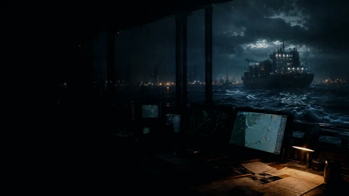 What Is Unregistered Vessel? supporting article image showing marine radar-style display and shipping route evidence