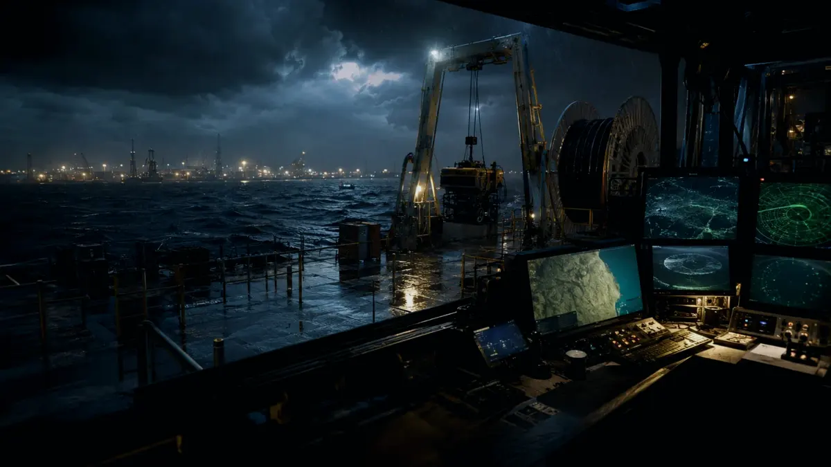 How Is Cable Inspection Used or Applied? supporting article image showing hydrographic survey chart and subsea infrastructure evidence