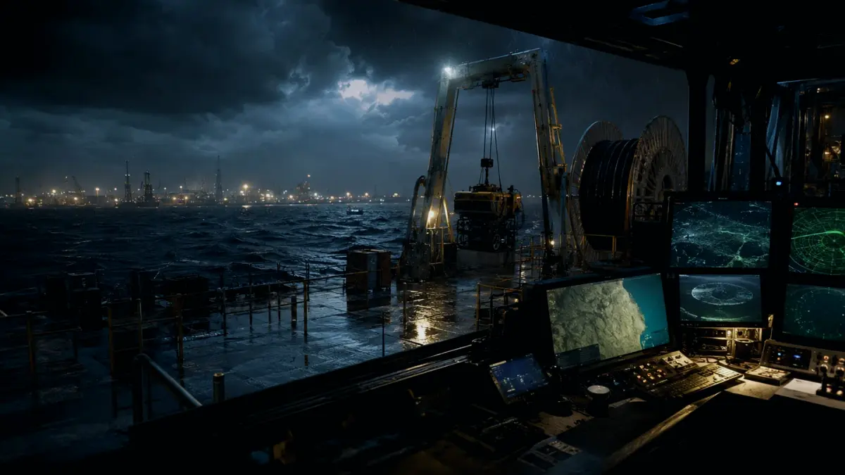 What Is Cable Inspection? supporting article image showing hydrographic survey chart and subsea infrastructure evidence