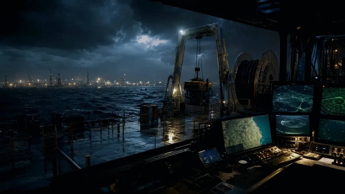 How Does Cable Maintenance Affect Operations? supporting article image showing hydrographic survey chart and subsea infrastructure evidence