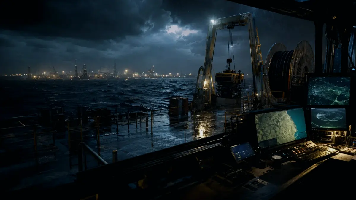 What Is Cable Maintenance? supporting article image showing hydrographic survey chart and subsea infrastructure evidence