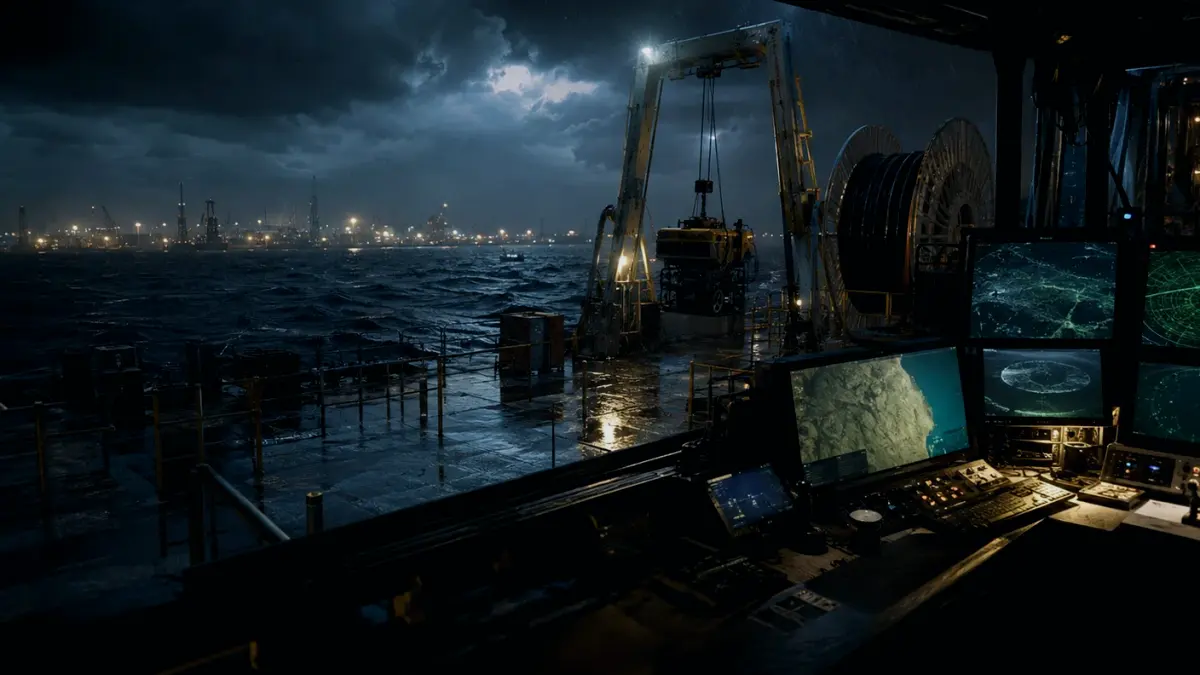 What Are the Main Risks or Limitations of a Cable Trench? supporting article image showing hydrographic survey chart and subsea infrastructure evidence