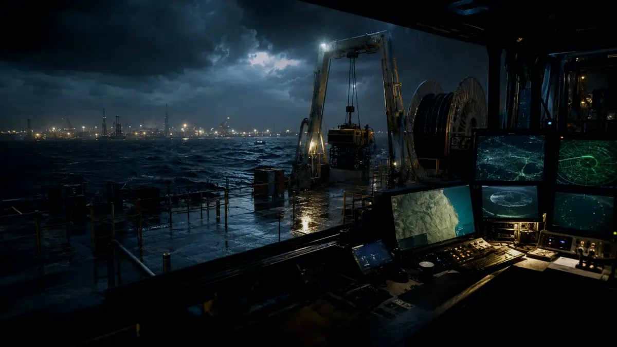What Is Echo Sounder Used For? supporting article image showing hydrographic survey chart and subsea infrastructure evidence