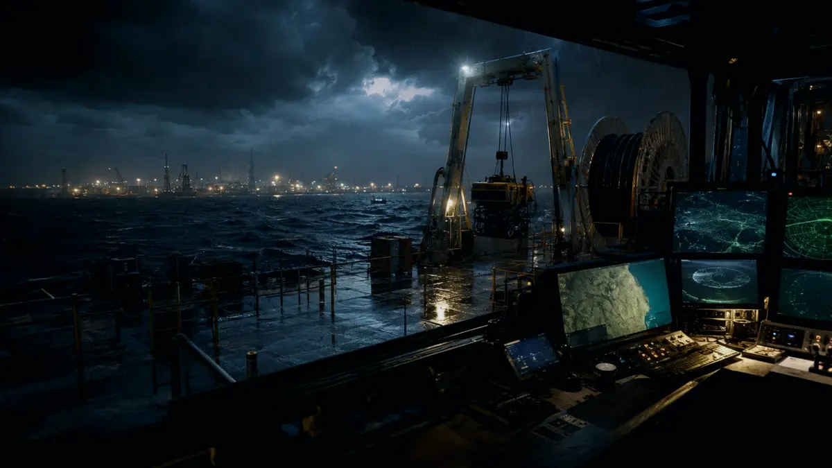 What Is Echo Sounder? supporting article image showing hydrographic survey chart and subsea infrastructure evidence