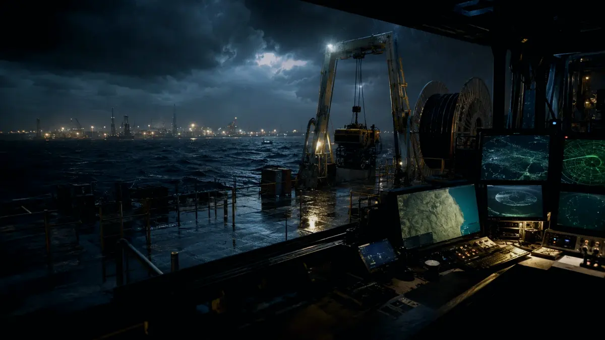 How Is Hydrographic Survey Used or Applied? supporting article image showing hydrographic survey chart and subsea infrastructure evidence