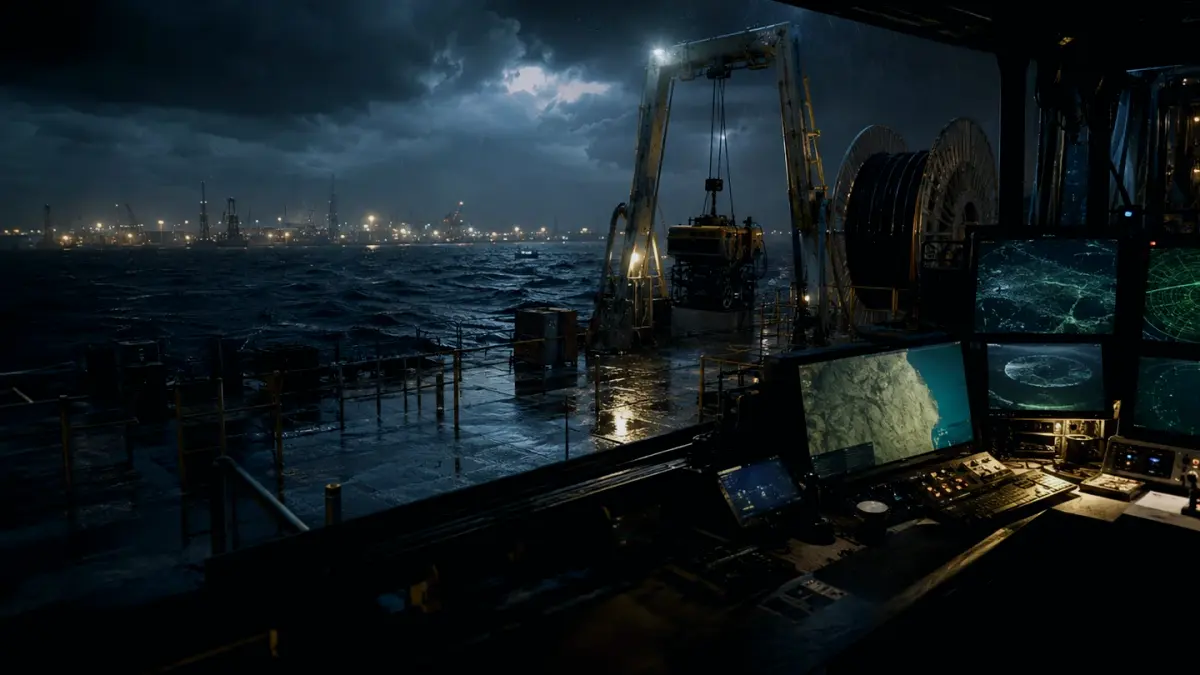 How Does a Navigation Buoy Affect Operations? supporting article image showing hydrographic survey chart and subsea infrastructure evidence