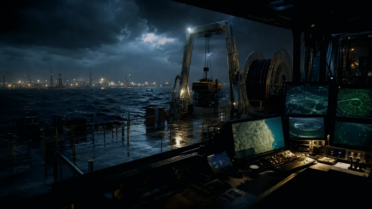 What Is a Navigation Buoy? supporting article image showing hydrographic survey chart and subsea infrastructure evidence