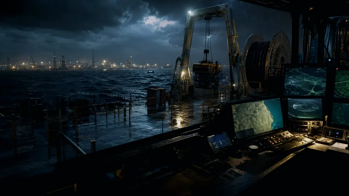 What Is Seabed Depth Survey? supporting article image showing hydrographic survey chart and subsea infrastructure evidence
