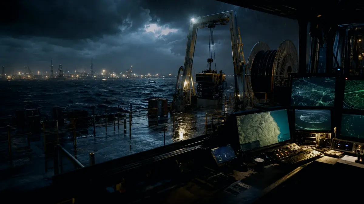 How Does Seabed Obstruction Affect Operations? supporting article image showing hydrographic survey chart and subsea infrastructure evidence