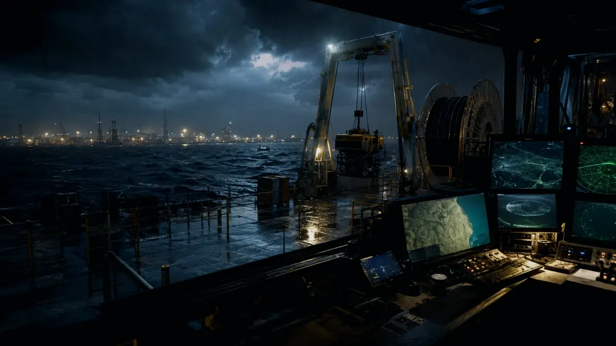 What Is Seabed Obstruction? supporting article image showing hydrographic survey chart and subsea infrastructure evidence