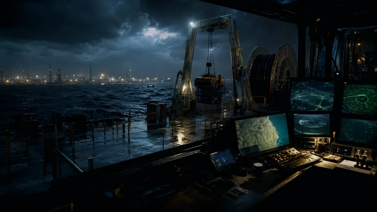 What Are the Limitations of Sonar? supporting article image showing hydrographic survey chart and subsea infrastructure evidence