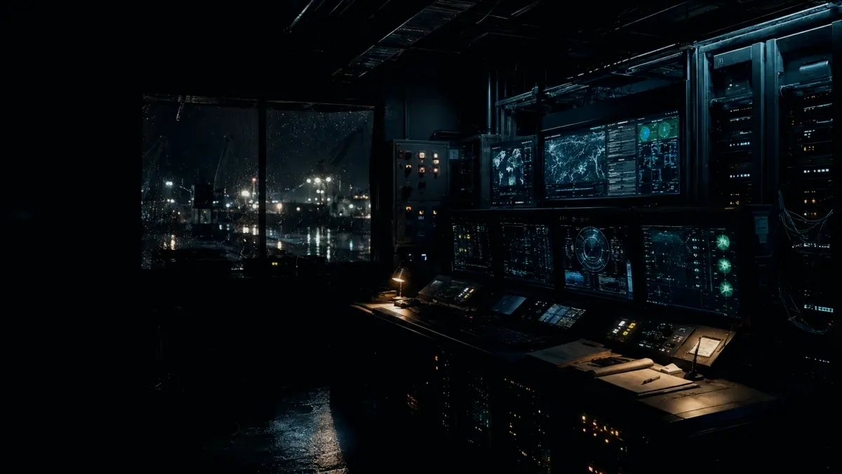 What Happens If Maritime Cyberattack Is Unavailable or Wrong? supporting article image showing system log review, network path evidence and secure control display