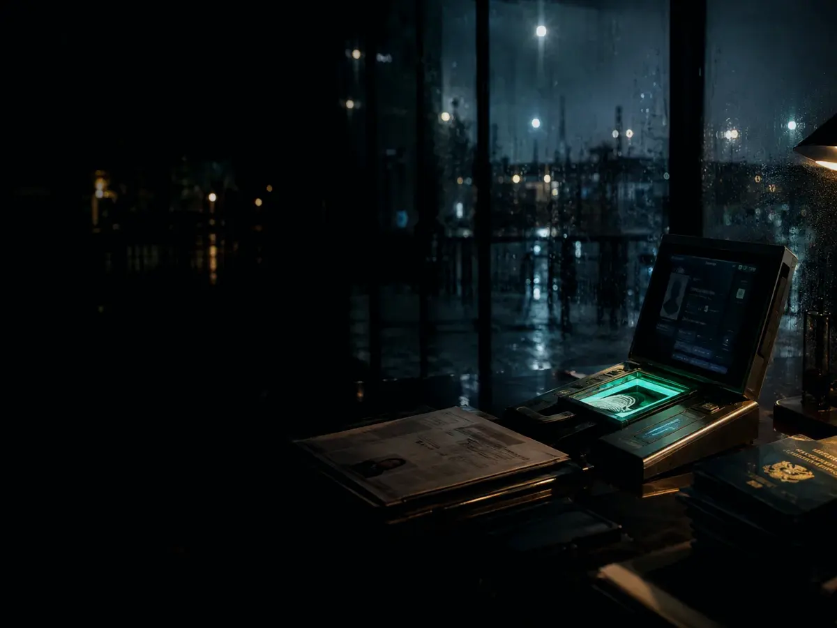 What Happens After Border Identity Conflict? article hero image showing identity document, biometric verification desk and contested personal record