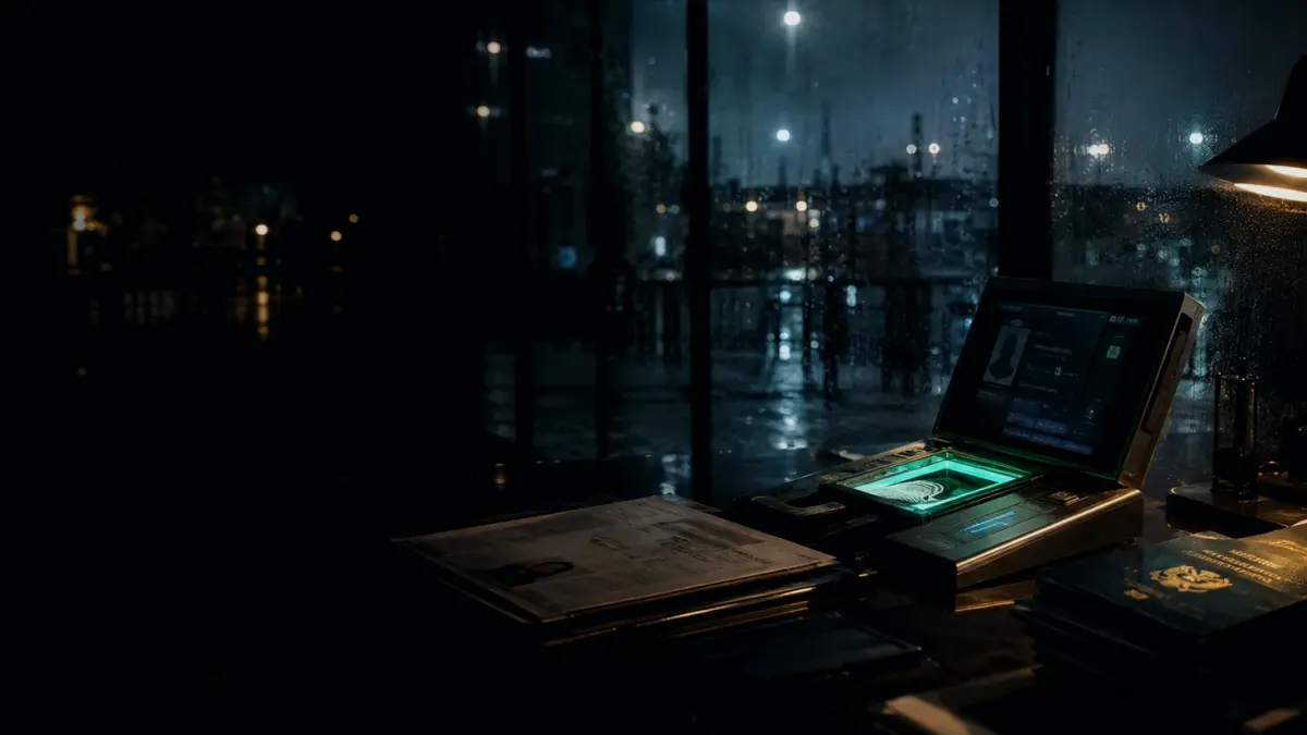 What Records Are Created During Border Identity Conflict? supporting article image showing passport file, biometric record and identity-evidence comparison