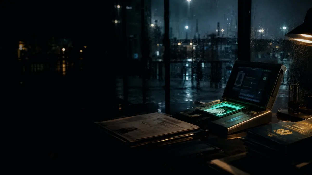 Who Is Responsible for Border Identity Conflict? supporting article image showing passport file, biometric record and identity-evidence comparison