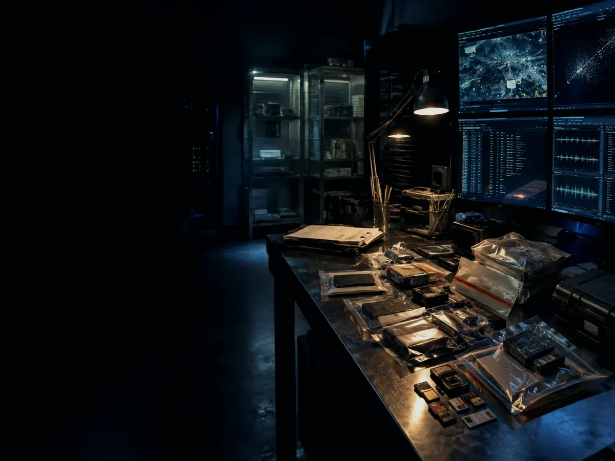 Who Is Responsible for File Fragment Recovery? article hero image showing sealed evidence locker, forensic workstation and chain-of-custody documents