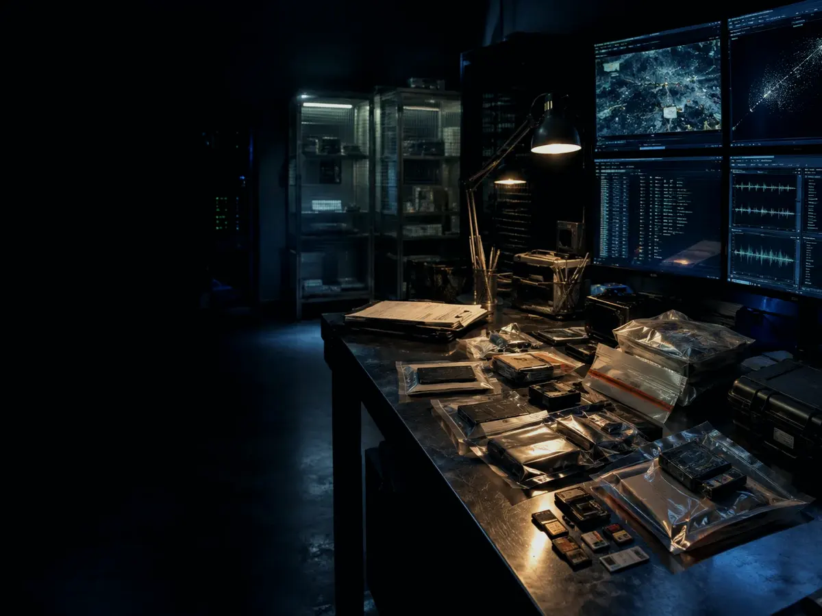 What Records Are Created During Forensic Copying? article hero image showing sealed evidence locker, forensic workstation and chain-of-custody documents