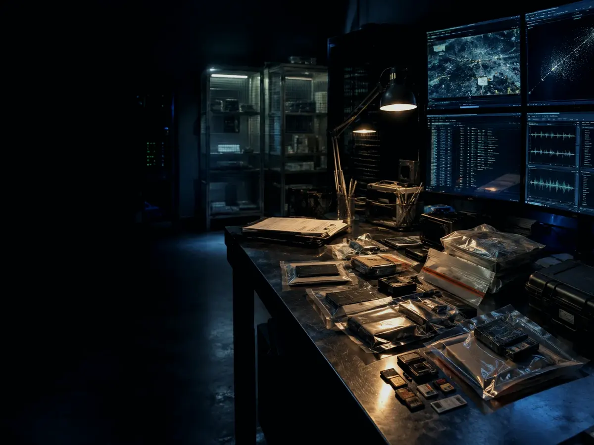 What Happens If Forensic Image Is Unavailable or Wrong? article hero image showing sealed evidence locker, forensic workstation and chain-of-custody documents
