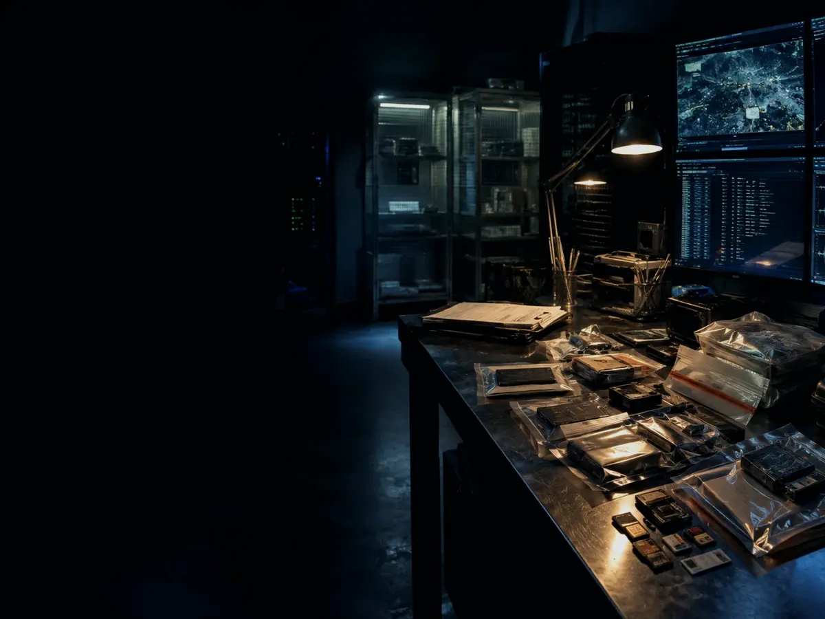 How Does Immutable Storage Work? article hero image showing sealed evidence locker, forensic workstation and chain-of-custody documents