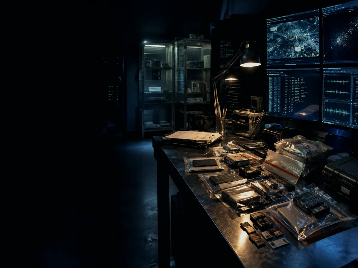 What Happens If an Offline Reader Is Unavailable or Wrong? article hero image showing sealed evidence locker, forensic workstation and chain-of-custody documents