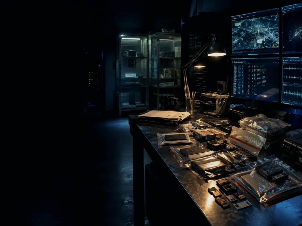 What Happens If Timestamp Is Unavailable or Wrong? article hero image showing sealed evidence locker, forensic workstation and chain-of-custody documents