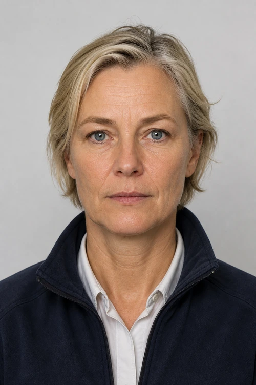 Captain Ingrid Solberg passport portrait