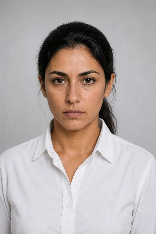 Meera Khanna passport portrait