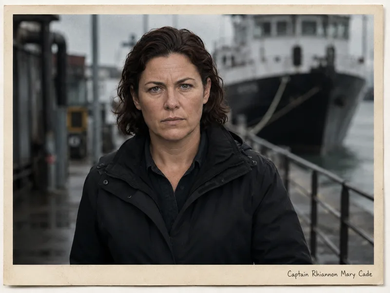 Dossier visual exhibit C-02 concerning Captain Rhiannon Cade