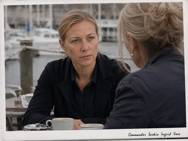 Dossier visual exhibit C-01 concerning Commander Saskia Voss