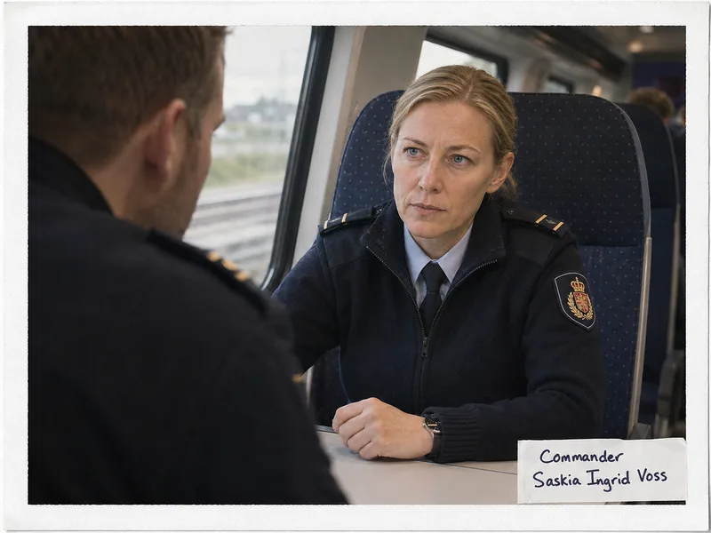 Dossier visual exhibit C-02 concerning Commander Saskia Voss