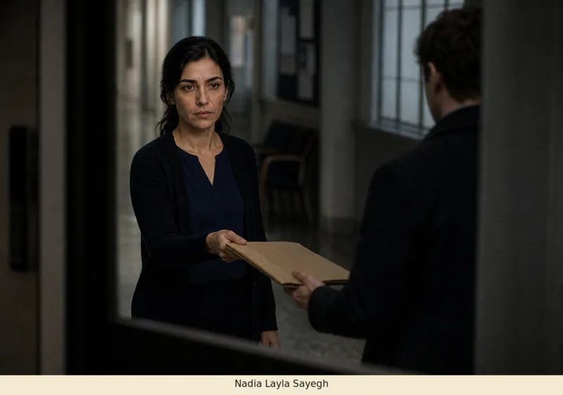Restricted surveillance exhibit S-01 concerning Nadia Sayegh