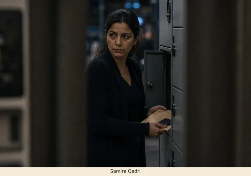 Restricted surveillance exhibit S-03 concerning Samira Qadri