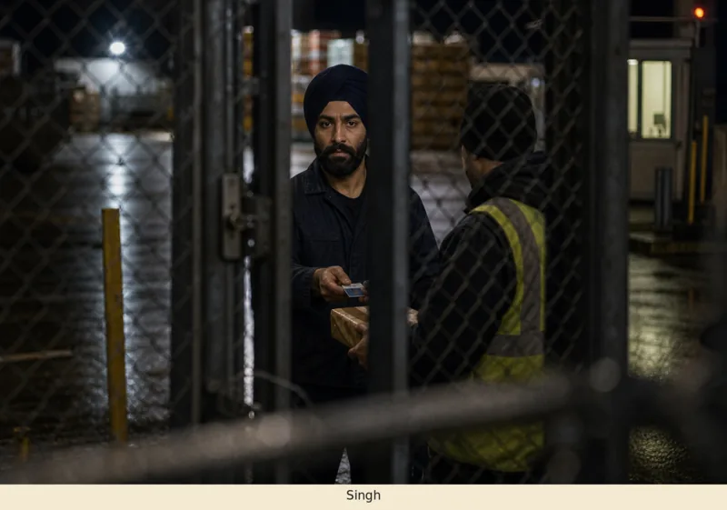 Restricted surveillance exhibit S-01 concerning Singh — Argus second engineer