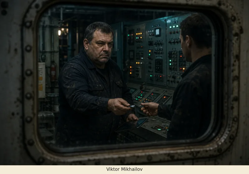 Restricted surveillance exhibit S-02 concerning Viktor Mikhailov
