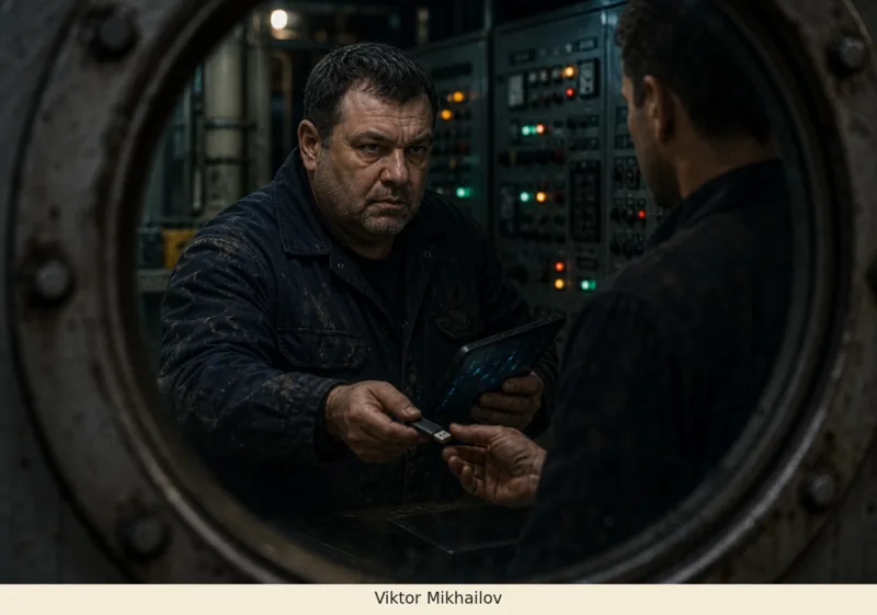 Restricted surveillance exhibit S-03 concerning Viktor Mikhailov